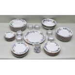 A WOODHILL PATTERN DINNER SERVICE BY CITATION for six persons with serving plates and bowls (41)