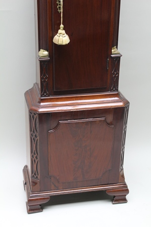 W. NICKIFSON (NICKINSSON) OF NEWCASTLE-UNDER-LYME, circa 1800 A MAHOGANY LONGCASE CLOCK, the hood - Image 8 of 12