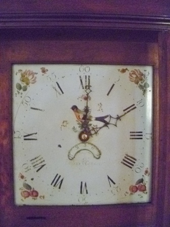 AN EARLY 19TH CENTURY MAHOGANY CASED THIRTY HOUR LONGCASE CLOCK, the hood with column mounts - Image 2 of 3