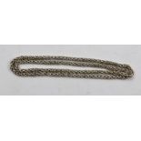 A SILVER NECK CHAIN of heavy fancy link form, 69g.