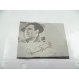 JAMES STEWART, autograph, with an applied image of the actor