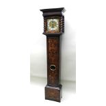 JOHN CLOWES, LONDON A 17TH CENTURY WALNUT AND MARQUETRY LONGCASE CLOCK (with later alterations),