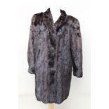A LADY'S MINK COAT, A MINK AND LEATHER GILET and a MIXED FUR GILET, together with assorted