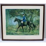 AFTER SUSAN CRAWFORD "H.R.H. The Prince of Wales", an equestrian portrait limited edition Print,