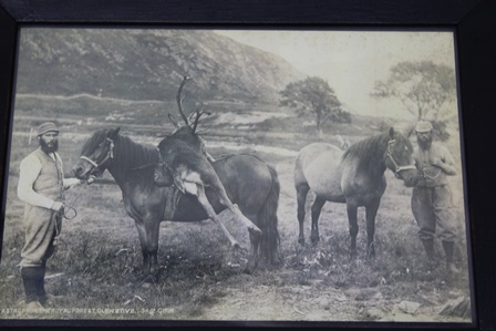 "STAG STALKING" - a Photograph depicting a stag from The Royal Forest Glenetive with Ghillies and - Image 2 of 3