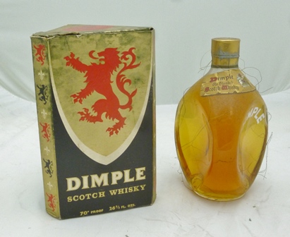 DIMPLE SCOTCH WHISKY 26 2/3 fl oz., 1 wired bottle in original box