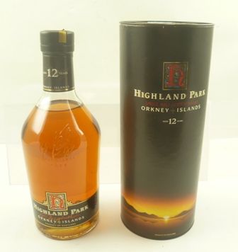 HIGHLAND PARK aged 12 years Single Malt Scotch Whisky, 43% volume, 1 litre in tube box