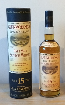 GLENMORANGIE aged 15 years, 43% vol., 1 bottle in tube