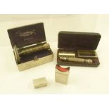 GILLETTE SAFETY RAZOR in original chrome case, and one other