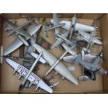 A COLLECTION OF MAINLY DIE-CAST MODEL AEROPLANES to include; Corgi Avro Lancastrian, Franklin Mint