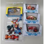 A COLLECTION OF DIE-CAST AGRICULTURAL VEHICLES including; ERTL vintage vehicle series, Case 500,