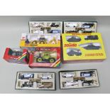 SOLIDO 40TH ANNIVERSARY MILITARY VEHICLE SET containing two tanks, armoured car, ambulance, in