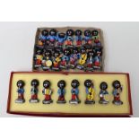 ROBERTSONS GOLLY BAND SET OF EIGHT FIGURES, boxed, together with ten further band figures and five