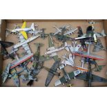 A LARGE COLLECTION OF MAINLY DIE-CAST MODELS OF AEROPLANES including; Dinky Supertoys Britannia