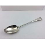 SAMUEL GODBEHERE & EDWARD WIGAN A GEORGE III SILVER BASTING SPOON, of Hanoverian design, London