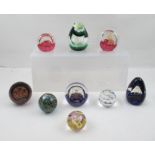 A COLLECTION OF CAITHNESS GLASS PAPERWEIGHTS includes five limited edition Royal Commemorative