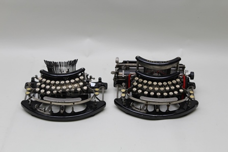 AN EARLY 20TH CENTURY "IMPERIAL" MANUAL TYPEWRITER, together with ANOTHER (for spares and repairs)