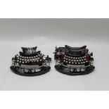 AN EARLY 20TH CENTURY "IMPERIAL" MANUAL TYPEWRITER, together with ANOTHER (for spares and repairs)