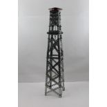 A MECCANO TOWER with moving parts, built