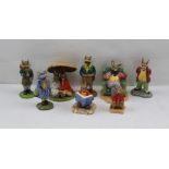 A COLLECTION OF ROYAL DOULTON CERAMIC FIGURES, "The Bunnykins" Series comprising; Boy Scout, Scout