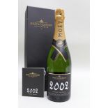 MOET ET CHANDON 2002 Grand Vintage Champagne, 1 bottle in presentation box