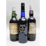 JEREZ CREAM VALDESPINO 1950's bottling?, 2 bottles HARVEY'S BRISTOL CREAM, 1 bottle (3)