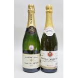 LOUIS DELAUNAY NV Brut champagne, 1 bottle BARON DE GUIGNICOURT Vin Mousseux, demi sec, 1 bottle (2)