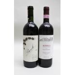 BAROLO BRICCO FONTANILE 1995 Veglio Angelo, 1 bottle BAROLO BRICCO CASTELLETTO 1994 L. Calissano,