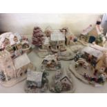 A selection of Lilliput Lane models from the Christmas Collection including limited edition 'First