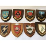 A selection of various military shields to include GKN Sankey Ltd. fighting vehicles ops.