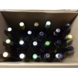 *1 box containing 20 bottles of assorted red and white wines.