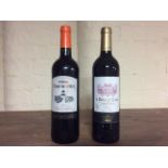 *8 bottles of Chateau Tour de Gilet 2014, with 8 bottles Le Grand Chai 2014. Bordeaux, France.