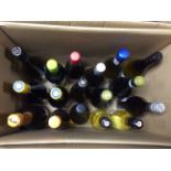 *1 box containing 19 bottles of assorted red and white wines and peosecco.