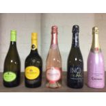 *6 bottles of La Gioiosa Prosecco, 6 bottles of La Marca Prosecco, 2 bottles of Bellante Sparkling