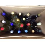 *1 box containing 19 bottles of assorted red and white wines.