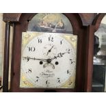 A Wilkins Horncastle oak cased hall clock.