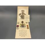 Three Second World War medals belonging to W. Patrick R.T.R, to include the 1939-45 star, Africa