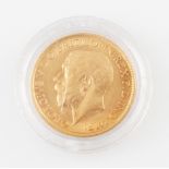 *A George V 1914 full sovereign.