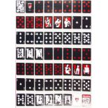 ANNABELLE DE VETTEN poster of playing cards, 85cm x 60cm.