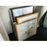 A quantity of framed, mounted, glazed, signed prints of original watercolours and oil on canvas