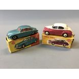 A Dinky 146 2 1/2 litre V8 Damper and 159 Morris Oxford Saloon, in boxes. (NO CONDITION REPORT,