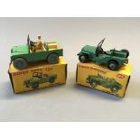 A Dinky 405 Universal Jeep and 340 Land-rover, in boxes. (NO CONDITION REPORT, VIEWING OF LOT