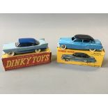 A Dinky 24V Buick Roadmaster and 178 Plymouth plaza, in boxes. (NO CONDITION REPORT, VIEWING OF