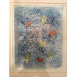 DOLF RIESER (1898-1983). Framed, mounted, glazed, signed in pencil to margin, artist's proof,