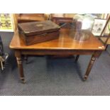 A 19th century mahogany side table.