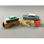 A Dinky 135 Triumph 2000 and 166 Sunbeam rapier Saloon, in boxes. (NO CONDITION REPORT, VIEWING OF