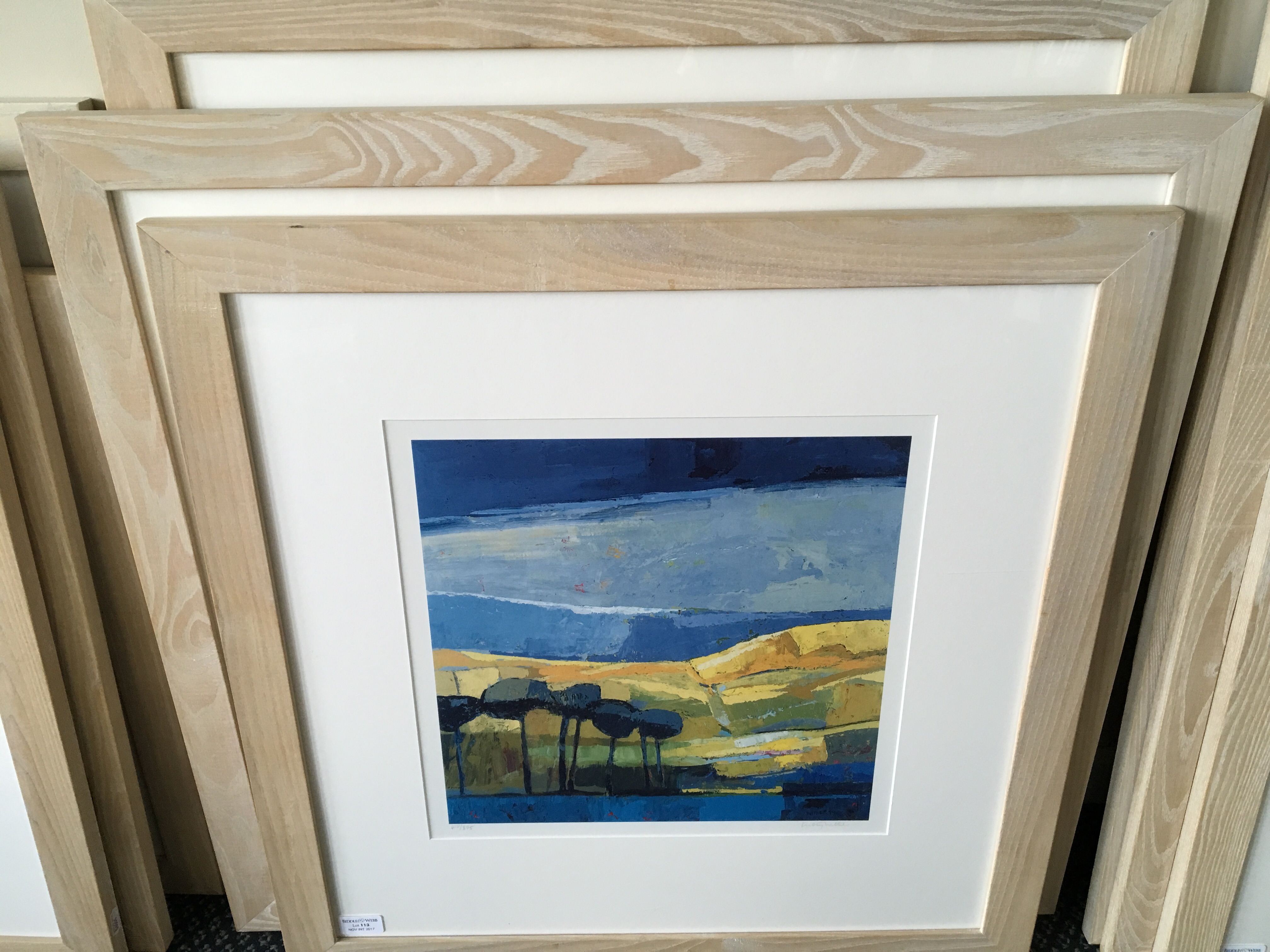 4 framed, mounted, glazed, signed in pencil to margin, limited edition prints, landscapes and