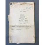 'The Goon Show' No. 4 'The Giant Bombardon' script, 1957. Signed Peter Sellers with notes inside.
