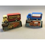 A Corgi 455 Karrier 'bantam' two tonner and 459 E.R.F. model 44G. Moorhouses van, in boxes. (NO