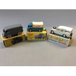 A Spot On models by Triang L.W.B. Land Rover, Budgie Volkswagen pick-up truck and No.3/60